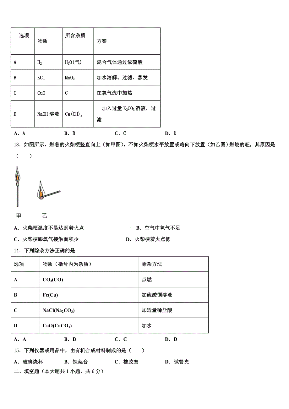 河北省石家庄市二十八中学2022学年中考化学适应性模拟试题(含解析).doc_第3页