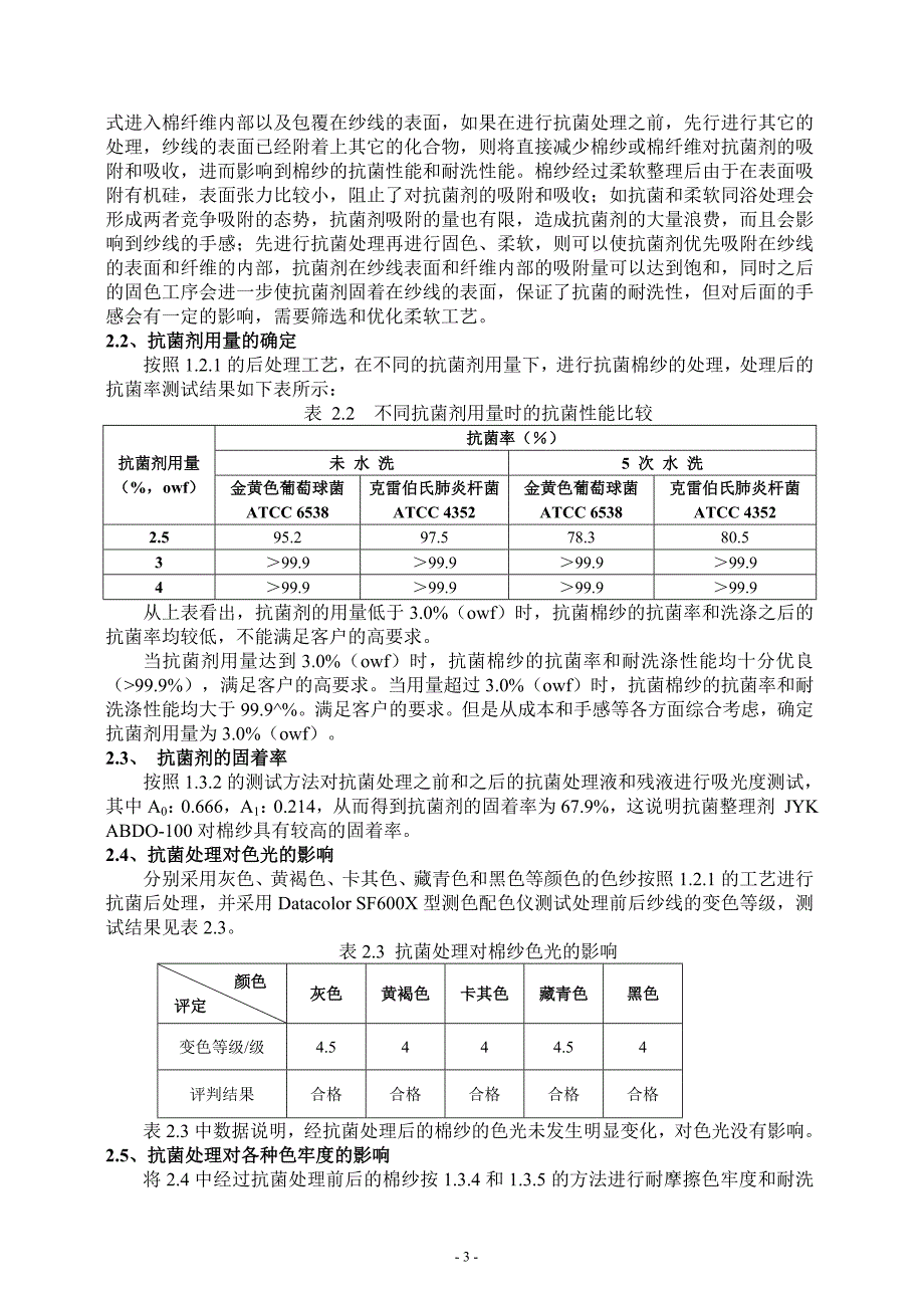 高耐洗涤性抗菌棉纱的制备和工艺研究.doc_第3页