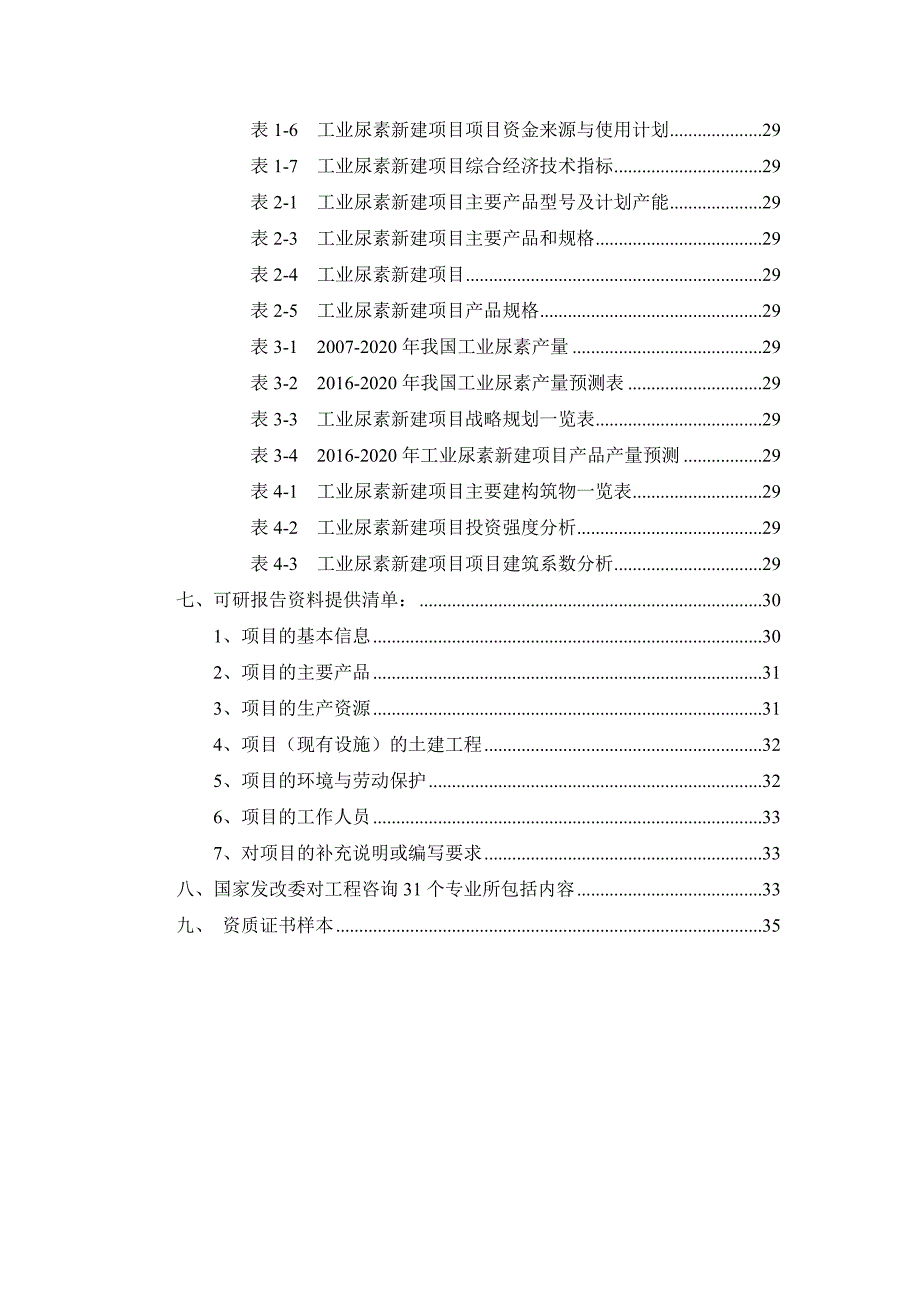 工业尿素项目可行性研究报告_第3页