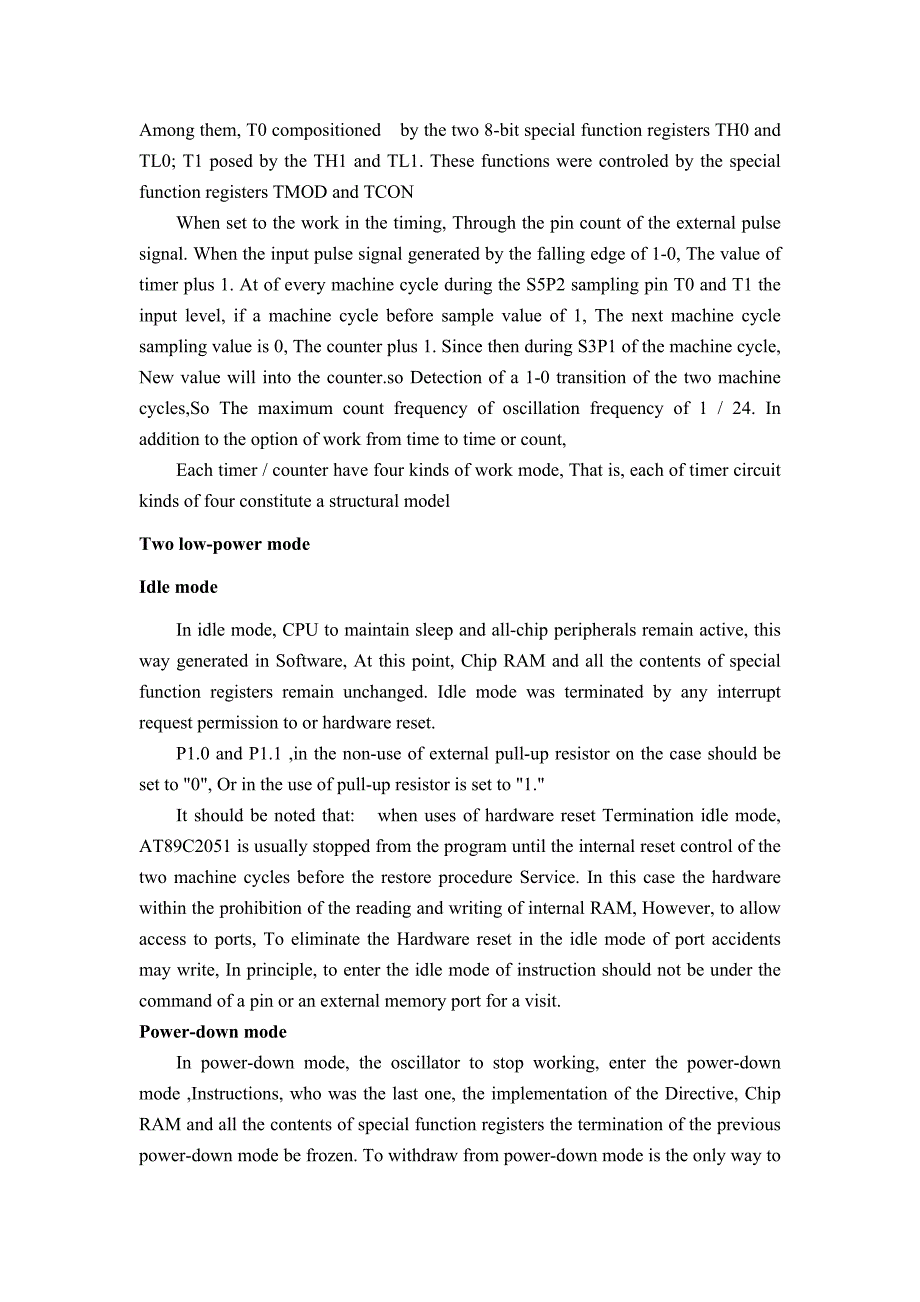 机械专业外文文献翻译-外文翻译--AT89C2051_第3页