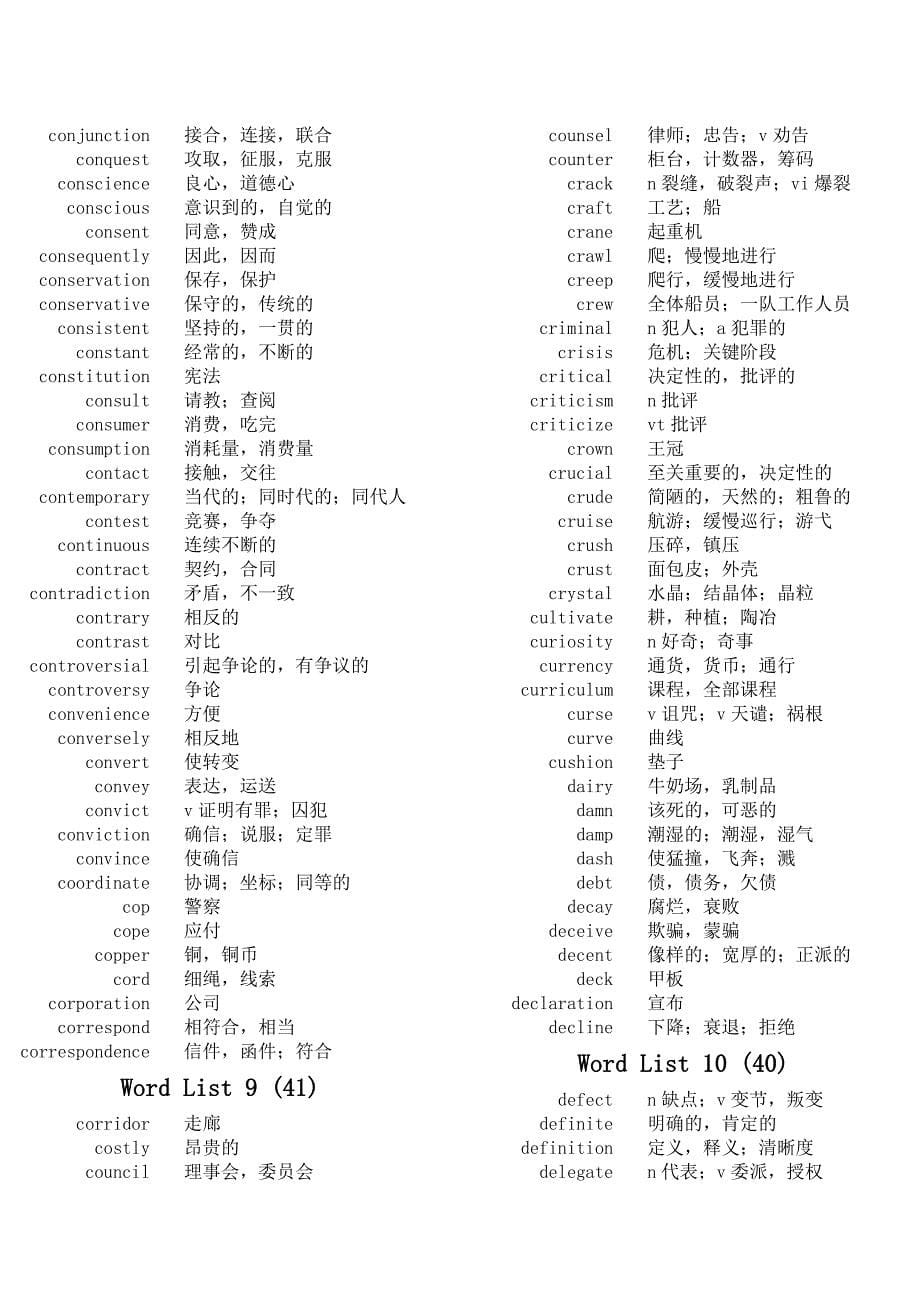 英语四级词汇记忆1_第5页