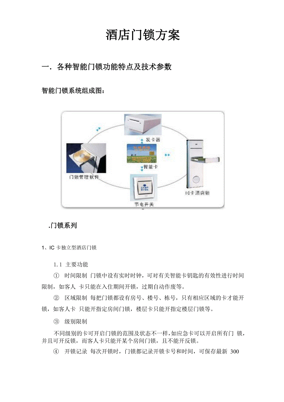 酒店门锁方案_第1页