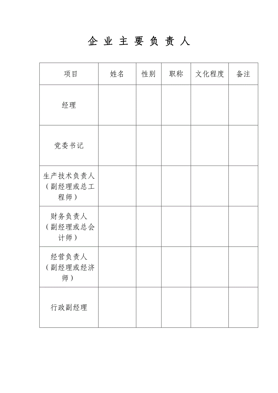 燃气燃烧器具安装维修企业资质申报表_第3页