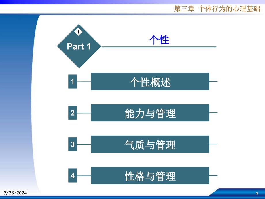 小学六年级第03章个体行为的心理基础组织行为学课件_第4页