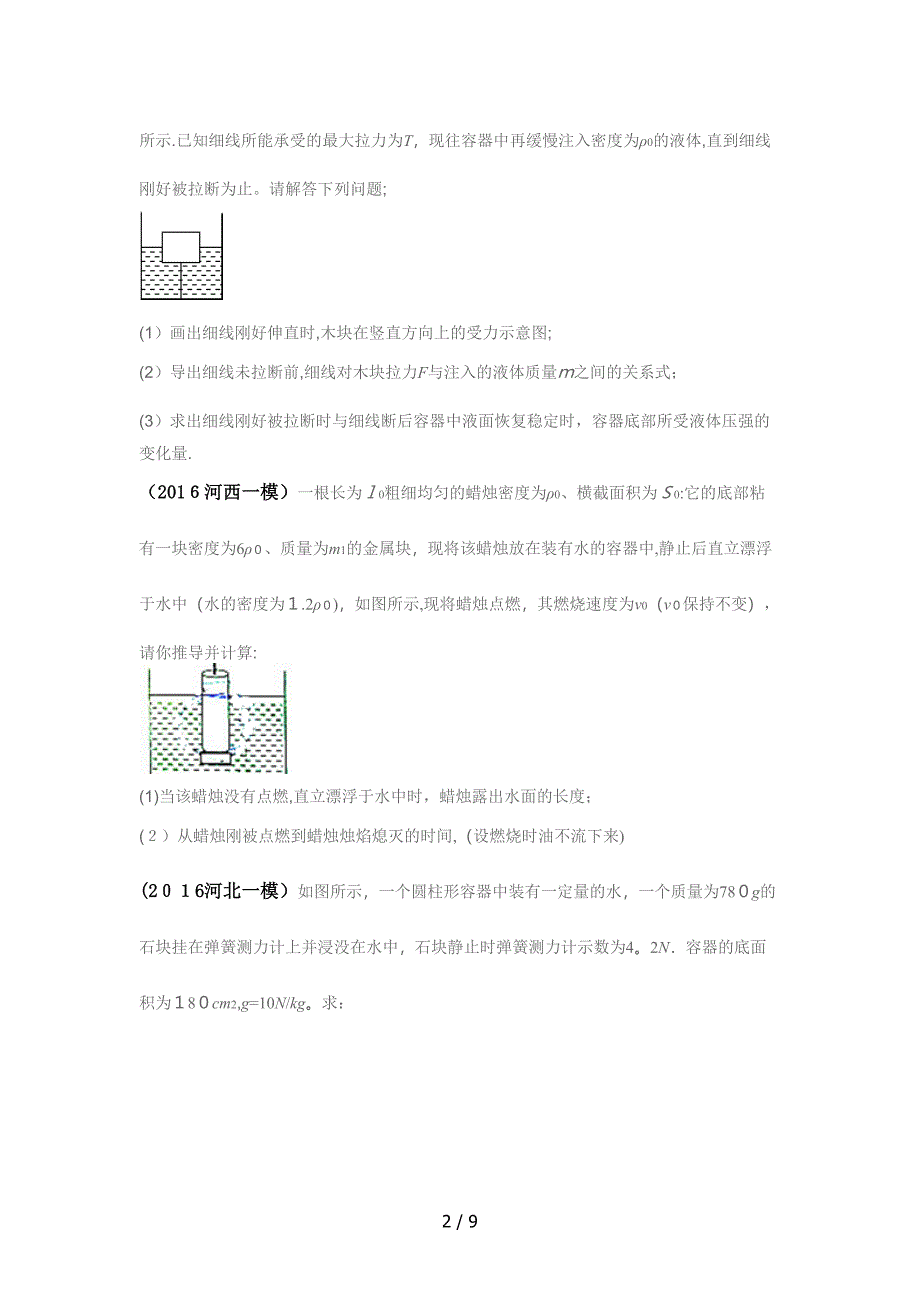 2016浮力25题_第2页