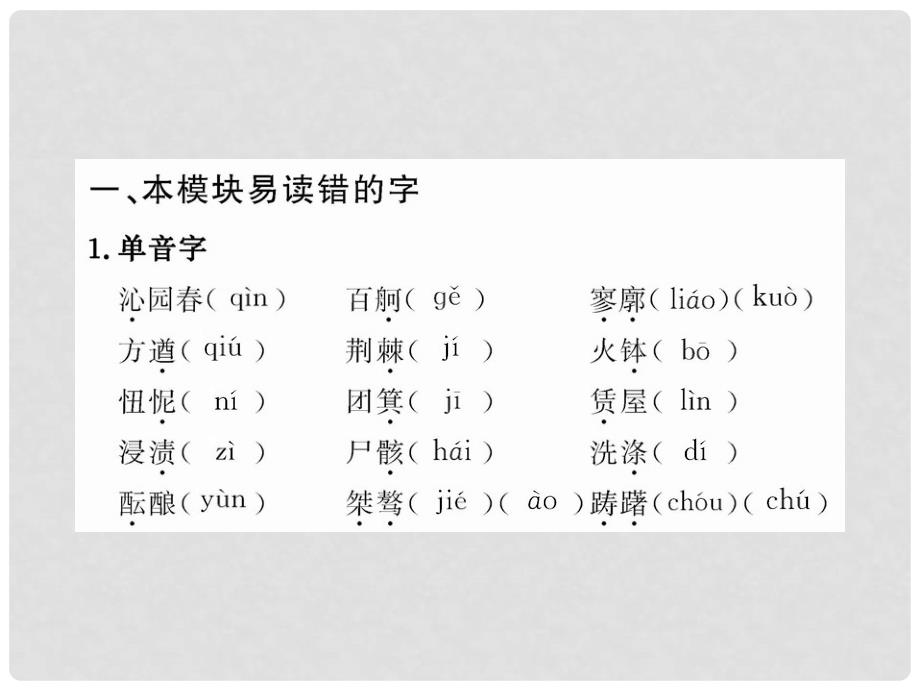 高中语文全程复习方略 现代文课件 新人教版必修1 （湖南专用）_第3页