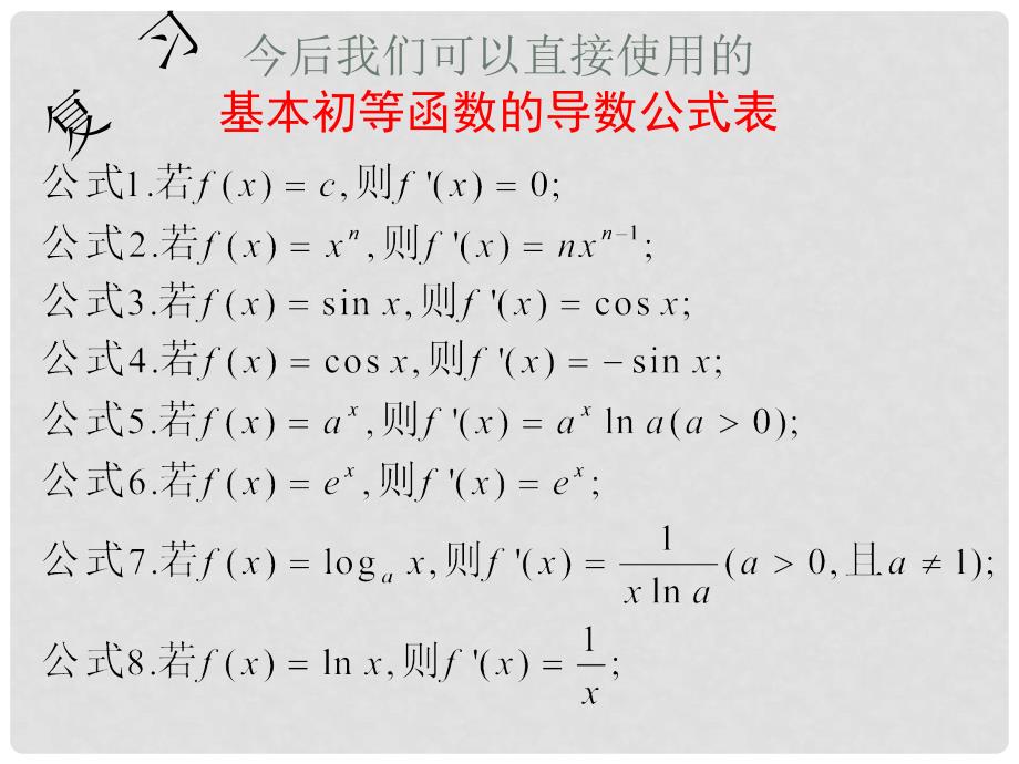 高中数学 第二章 变化率与导数 2.3 计算导数课件4 北师大版选修22_第3页