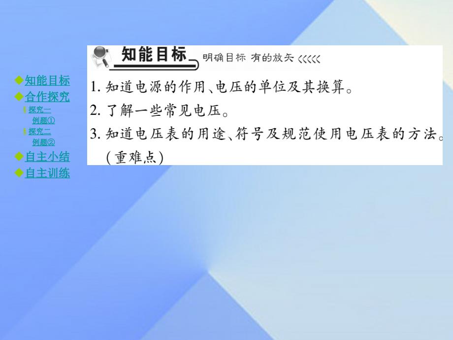 九年级物理全册 第14章 了解电路 第5节 测量电压 第1课时 电压及电压的测量教学课件 （新版）沪科版_第2页