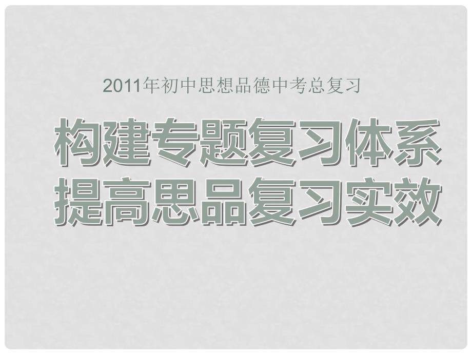 中考政治 复习方略课件_第1页