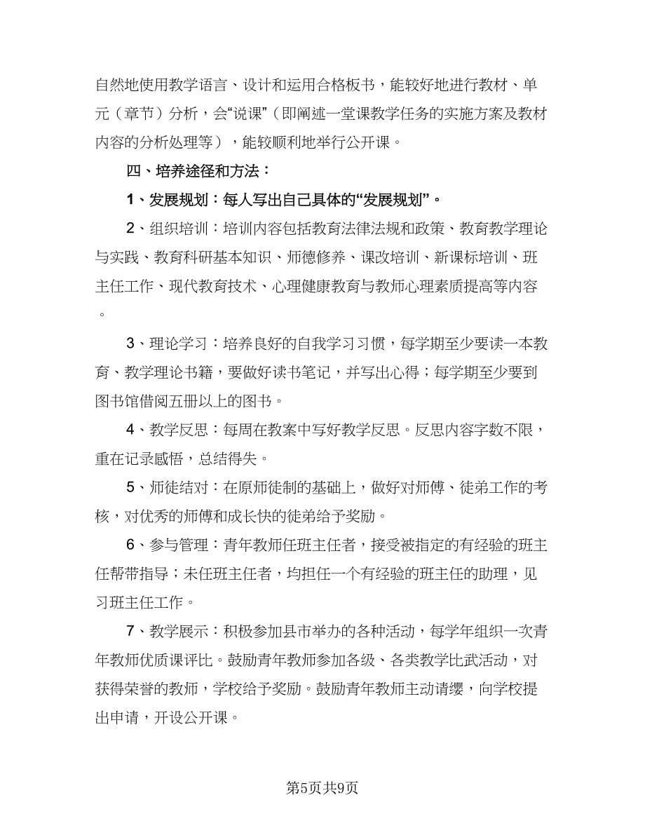 高中青年教师培训计划标准范本（二篇）.doc_第5页