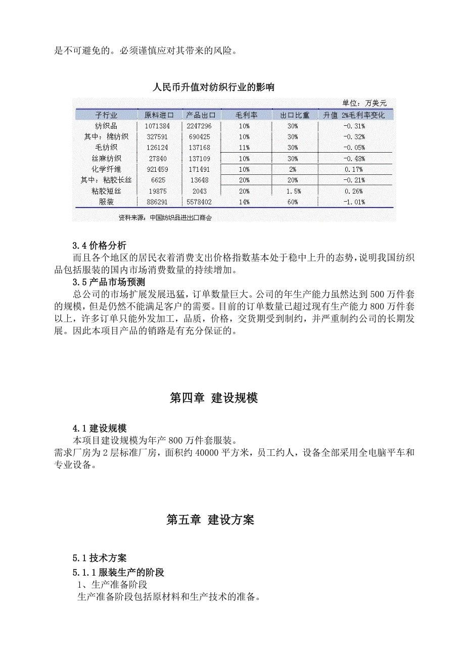 服装有限公司可行性报告_第5页