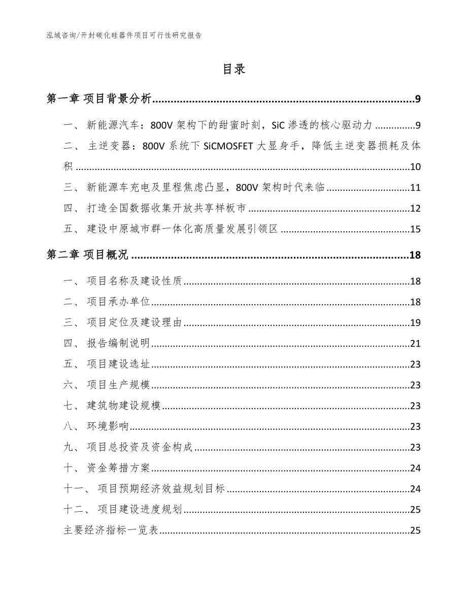 开封碳化硅器件项目可行性研究报告模板范文_第2页