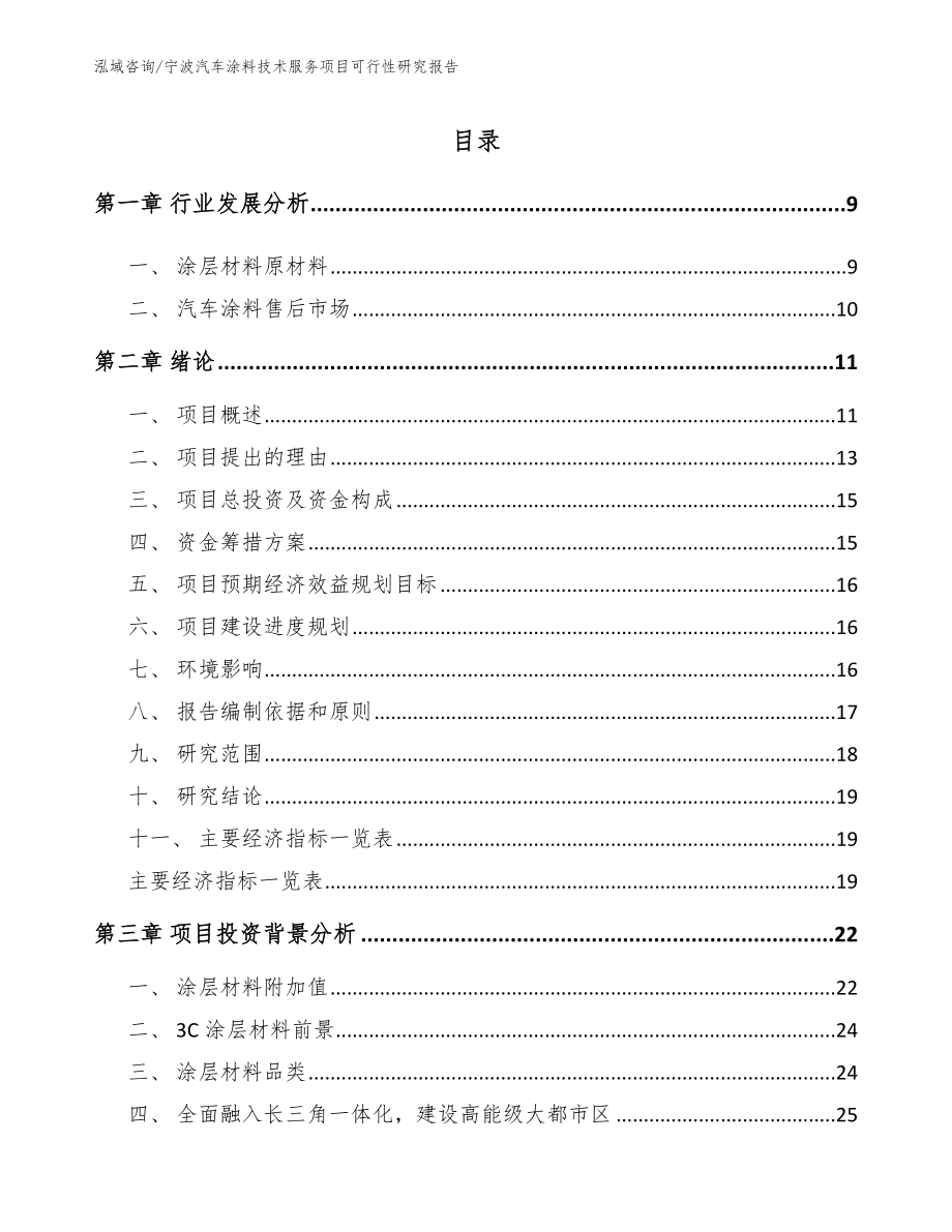 宁波汽车涂料技术服务项目可行性研究报告_第2页