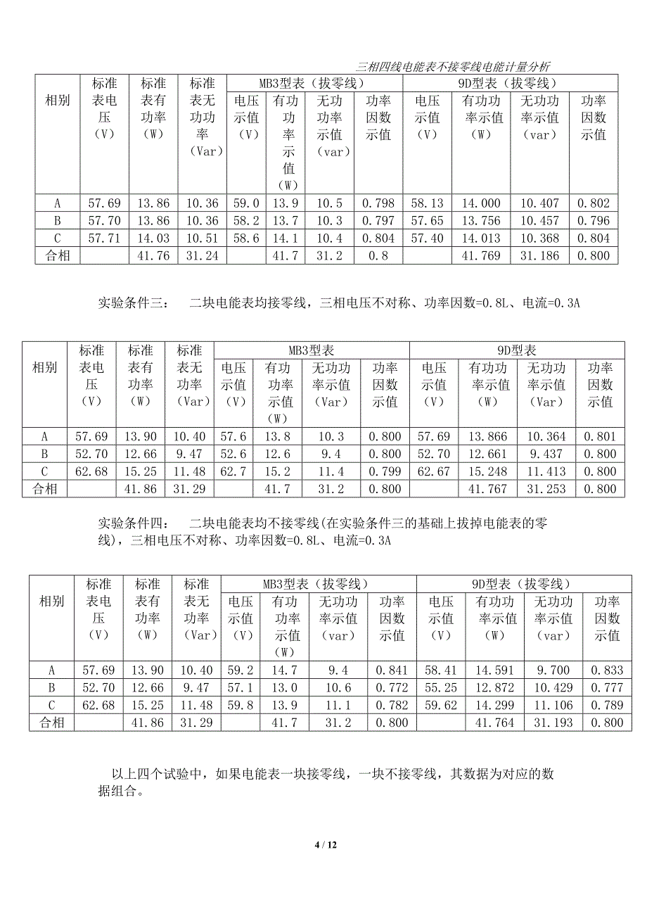 三相四线电能表不接零线电量分析0516.doc_第4页