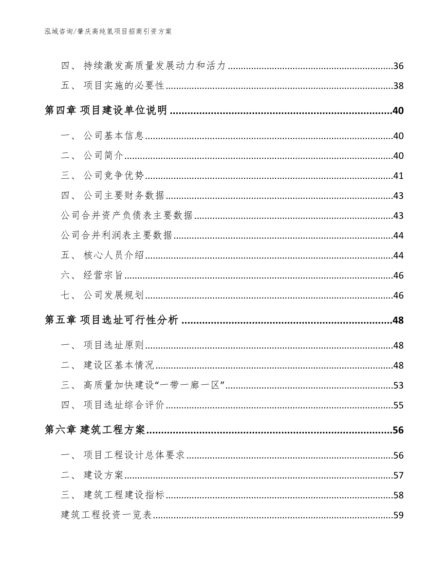 肇庆高纯氢项目招商引资方案_模板范文_第2页