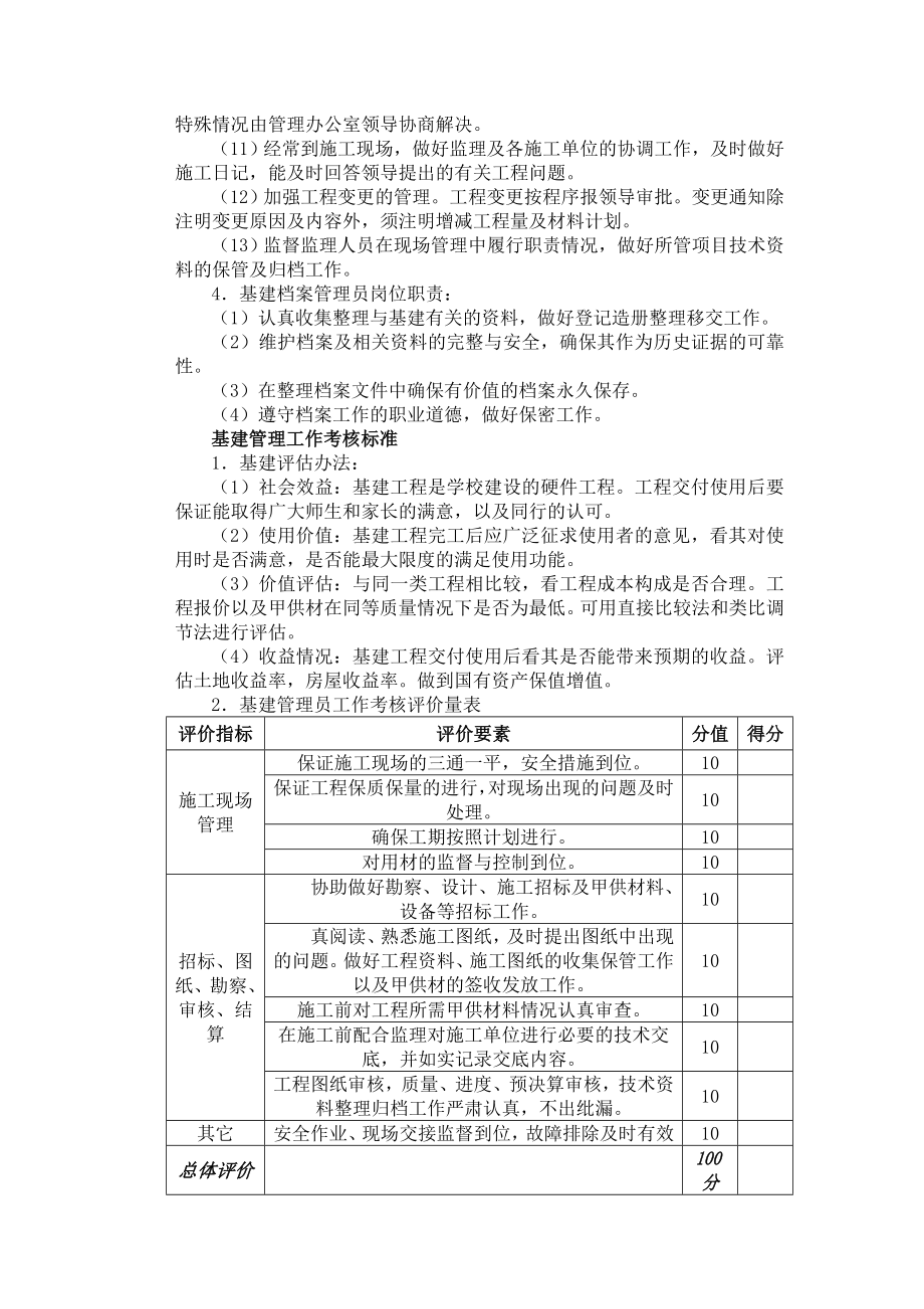 某某学校后勤工作管理标准_第3页