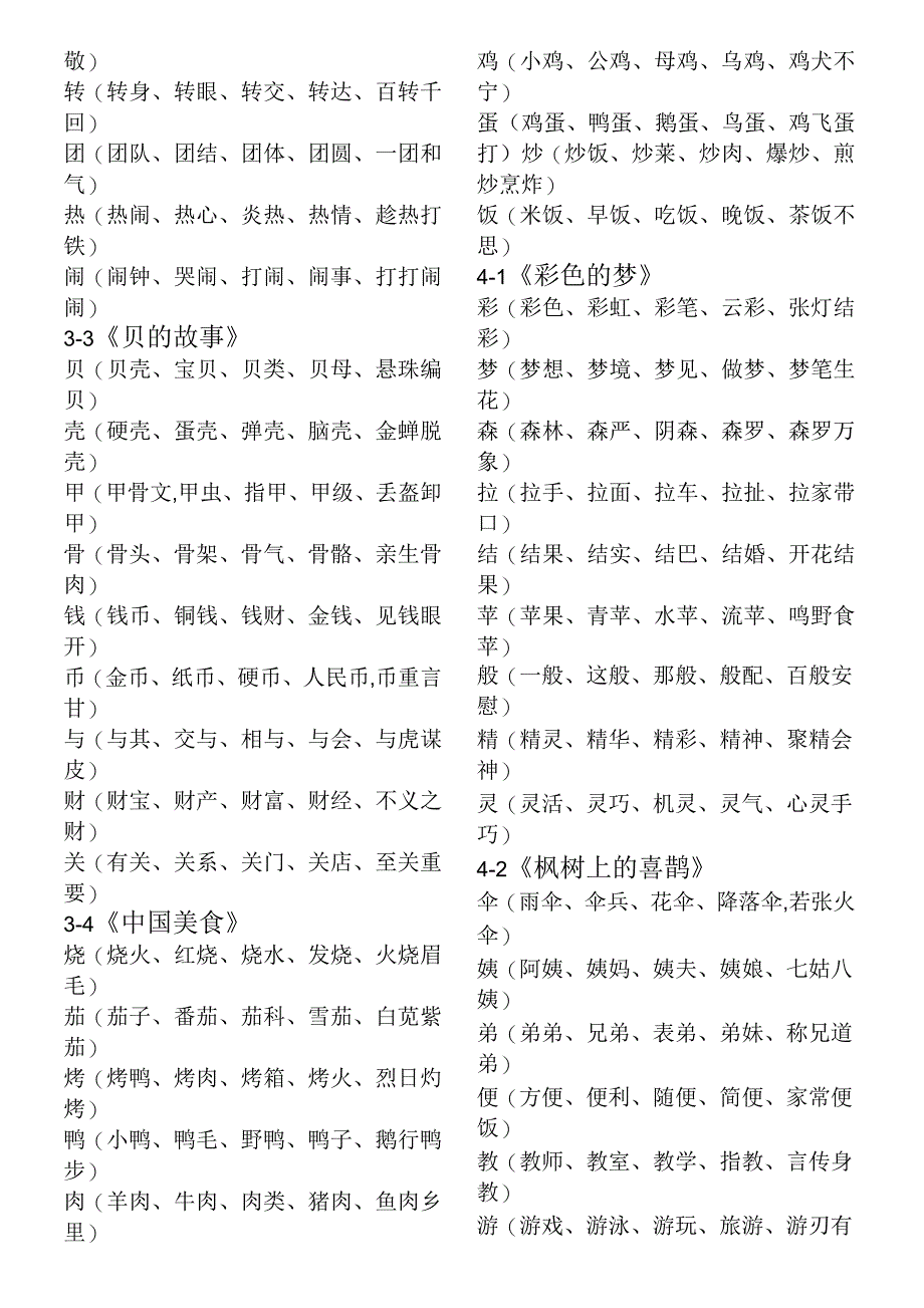 二年级下册词语表_第3页