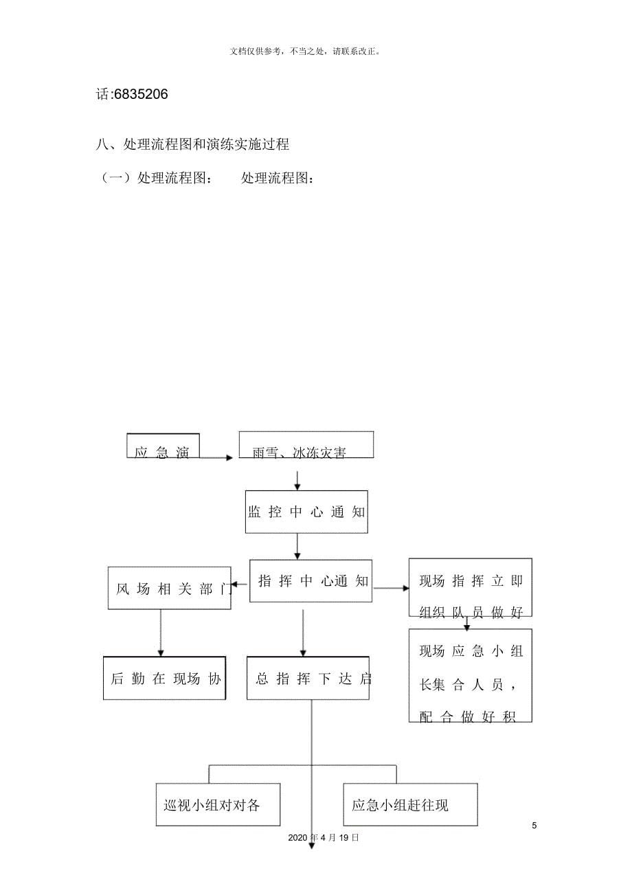 雨雪冰冻灾害演练方案及总结_第5页