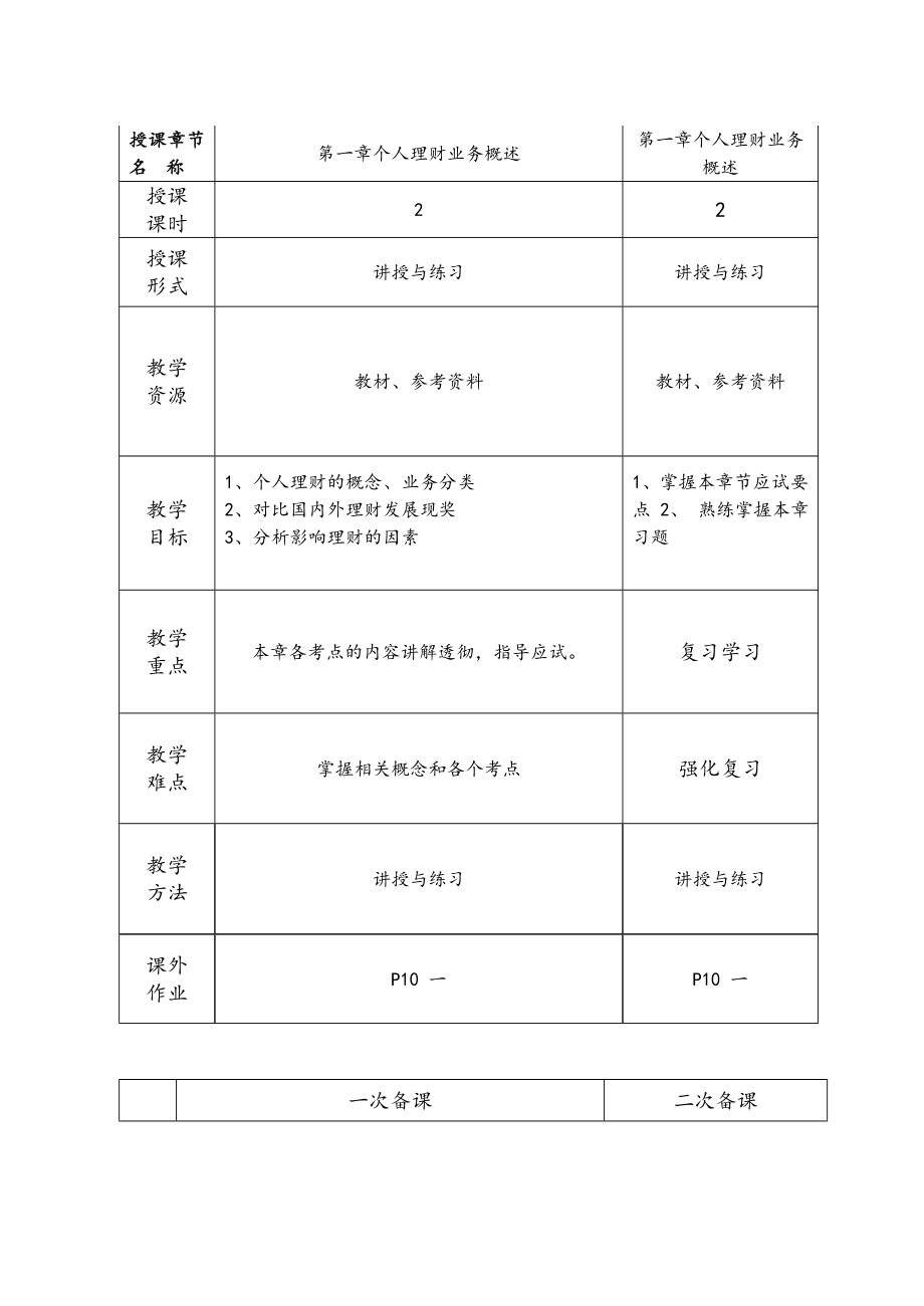 个人理财教案本_第3页