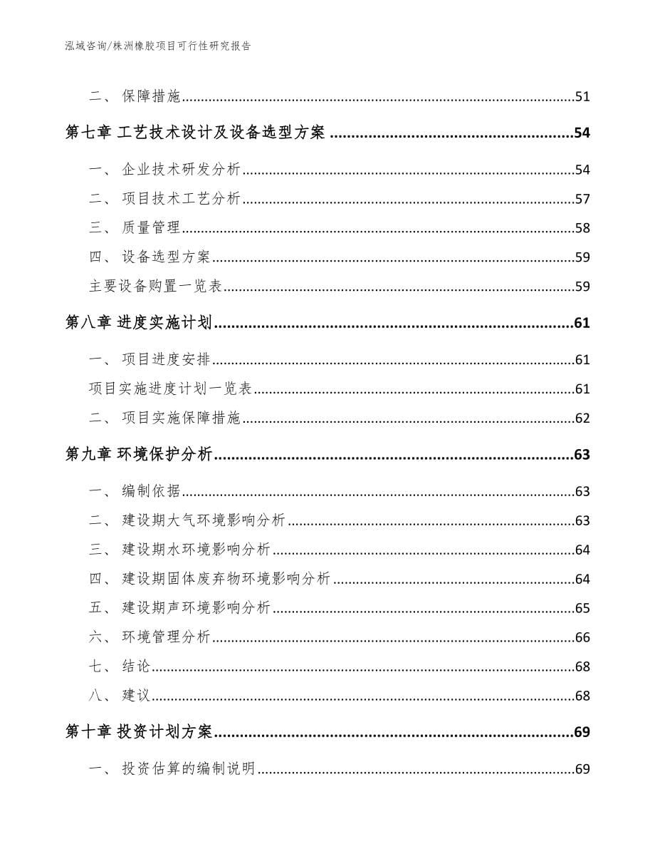 株洲橡胶项目可行性研究报告_第5页