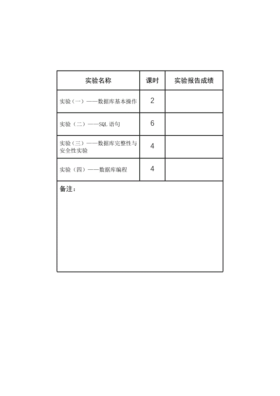 数据库原理实验学生用_第2页