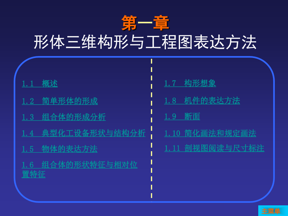 一章形体三维构形与工程图表达方法ppt课件_第2页