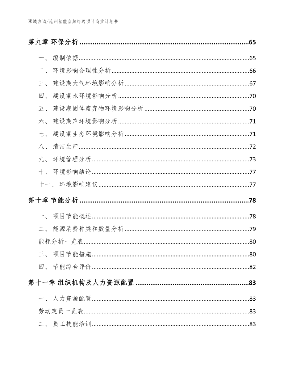 沧州智能音频终端项目商业计划书范文模板_第3页