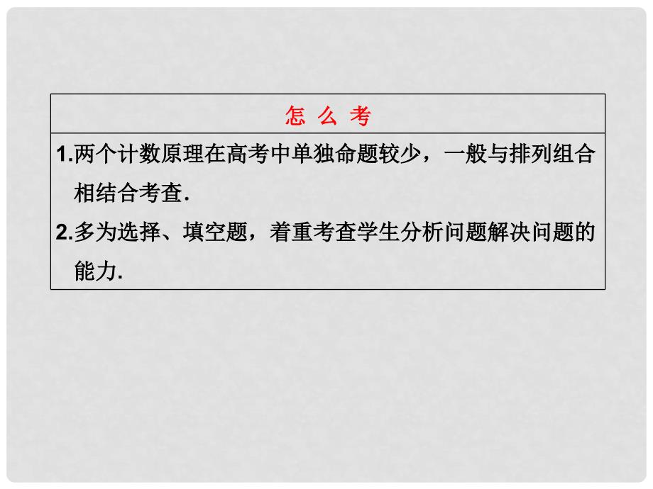 高考数学 第十章第一节分类加法计数原理与分步乘法计数原理课件 理 新人教A版_第3页