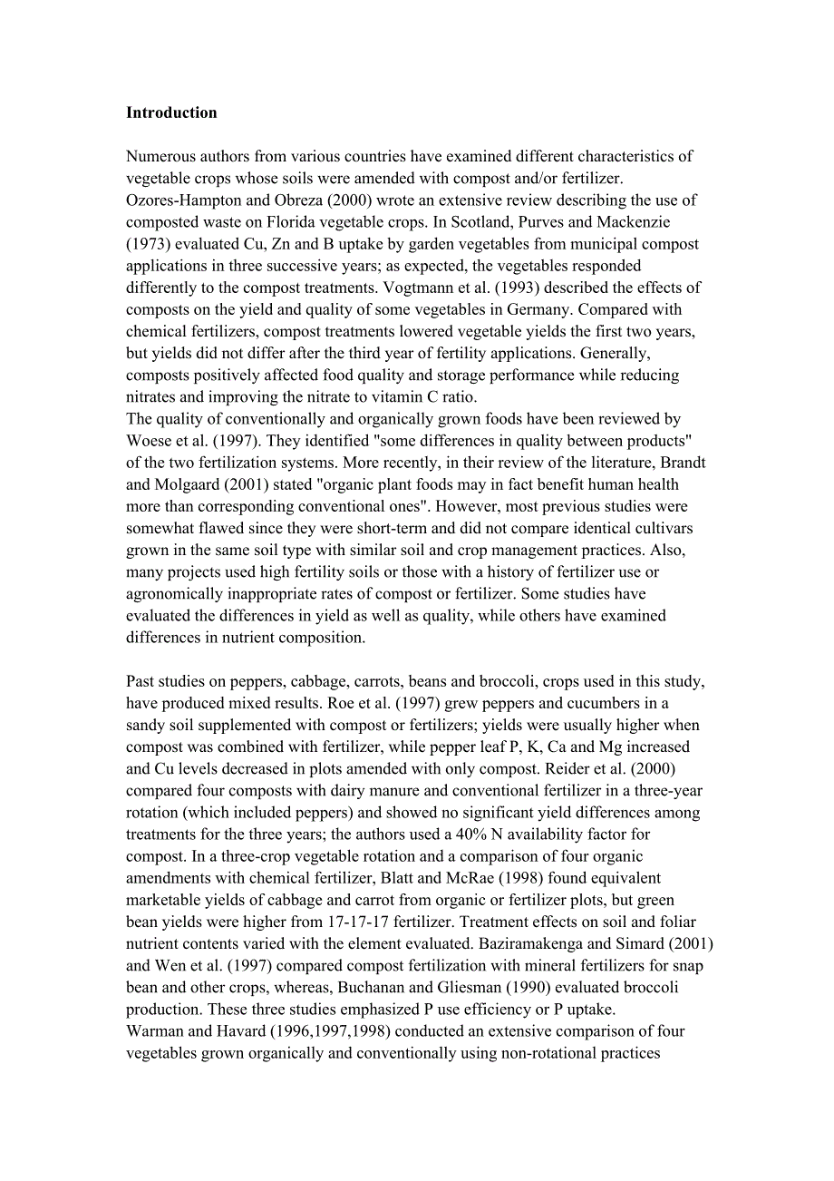 长期蔬菜生产试验：化肥施用与堆肥改良土壤的植物生长和施肥比较.doc_第2页