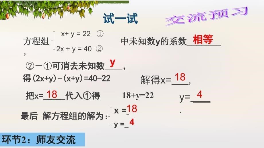 8.2.2二元一次方程组解法--加减消元法_第5页