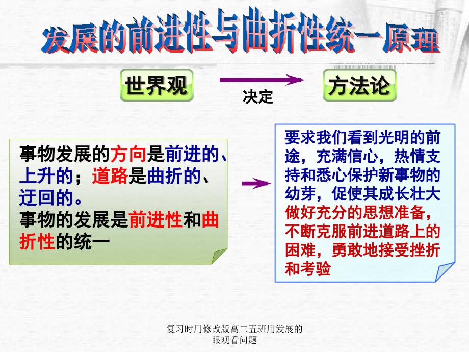 复习时用修改版高二五班用发展的眼观看问题课件_第4页