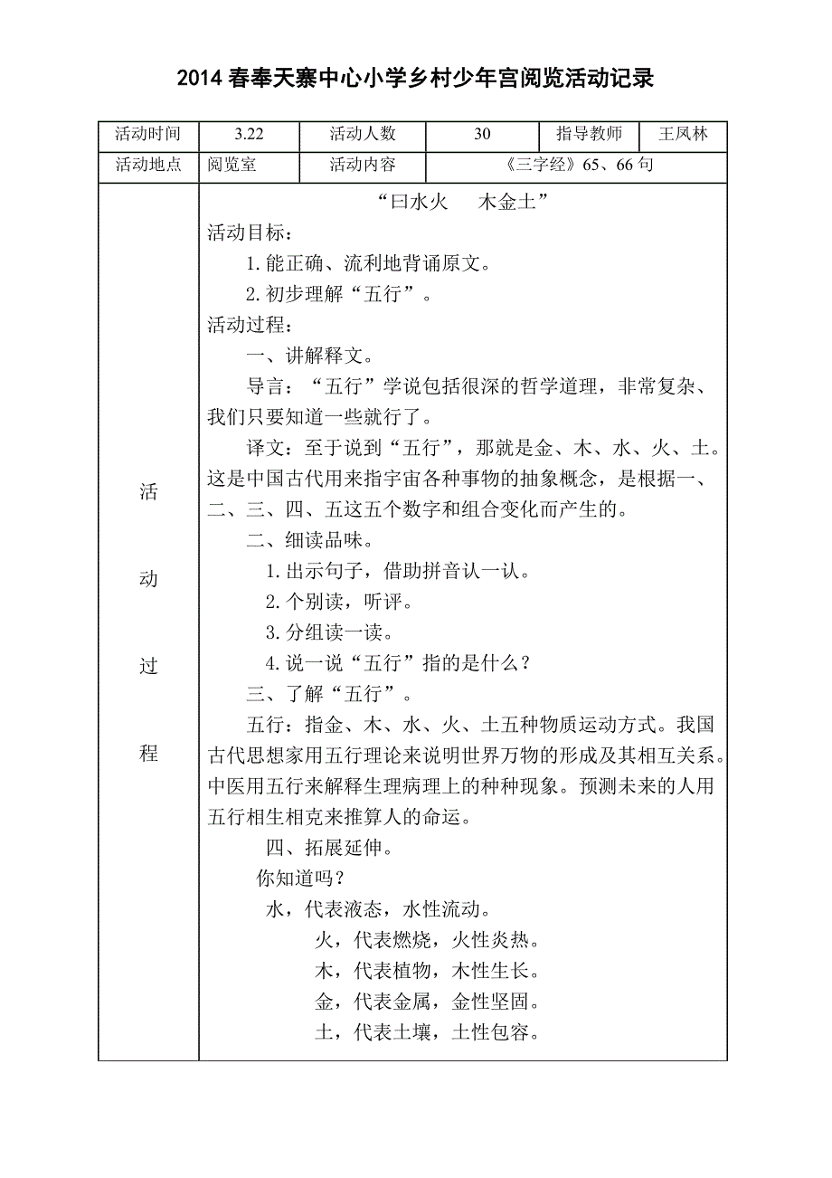 2014春少年宫阅览室活动记录_第3页