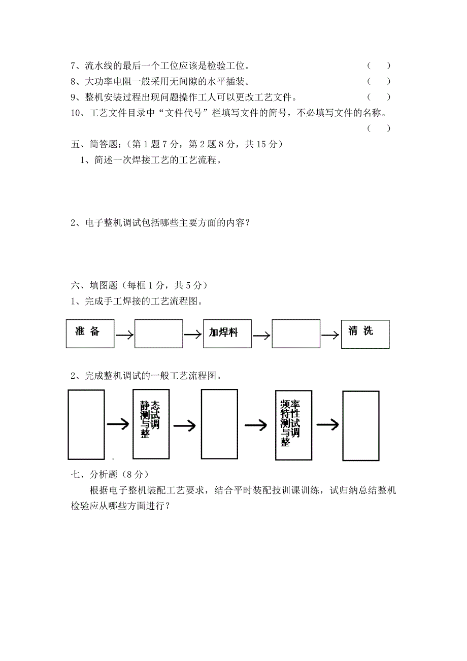 电子整机装配期末考试试题(B卷).docx_第3页