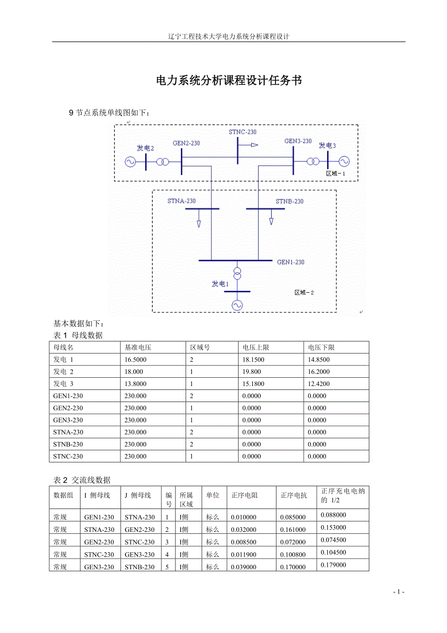 9节点电力网络潮流计算.doc_第1页