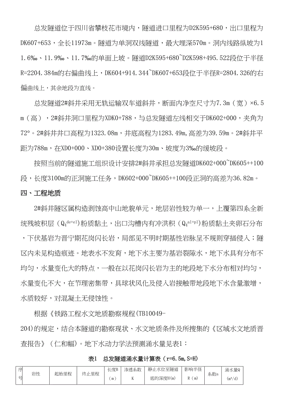 d总发隧道2-斜井正洞反坡排水施工方案_第4页