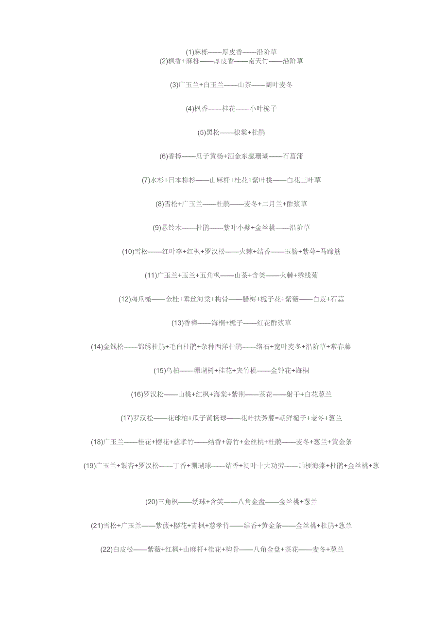 常用植物搭配_第1页