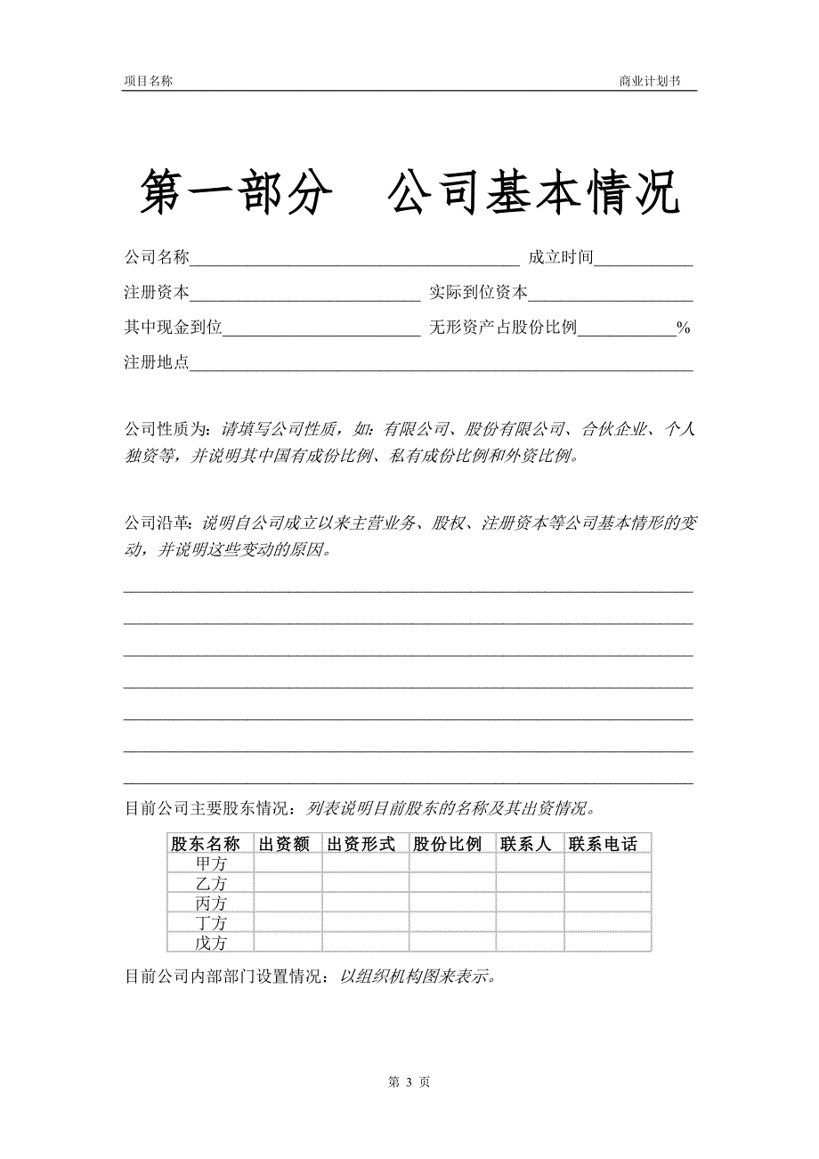 《商业计划-可行性报告》商業計劃書模版5_第4页