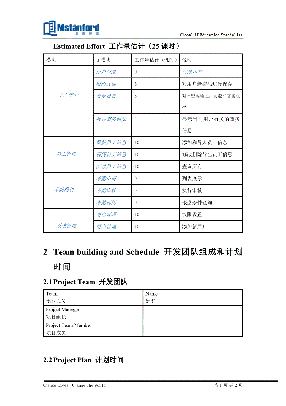 项目立项及开发规划说明书-程序员.doc_第5页