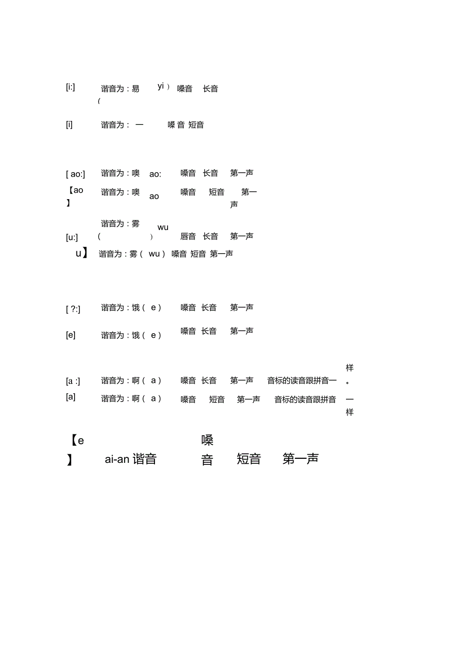 英语48个音标的快速记忆法.XW总结编译doc_第3页