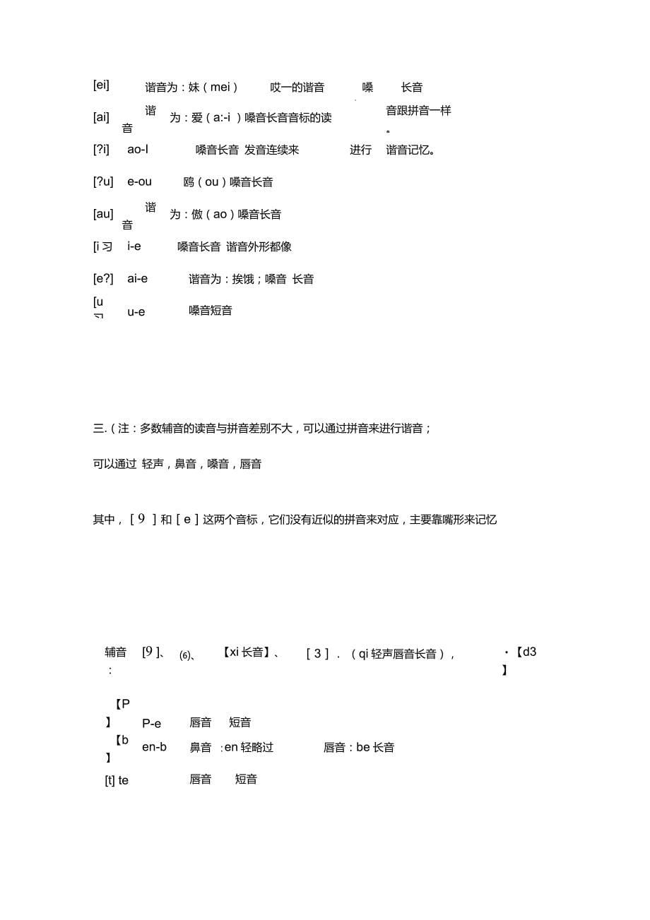 英语48个音标的快速记忆法.XW总结编译doc_第5页