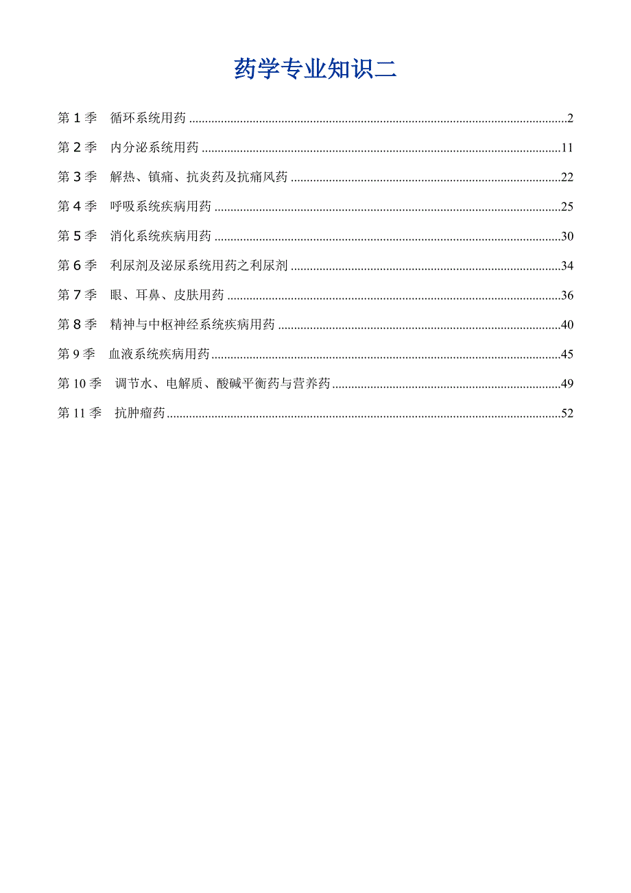 2023年执业药师药学专业知识二重点_第1页