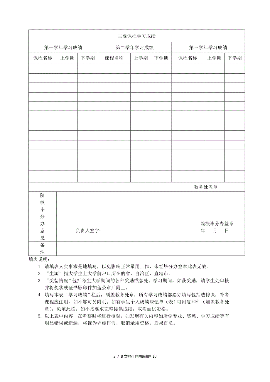 附件二面试提交材料样本_第3页