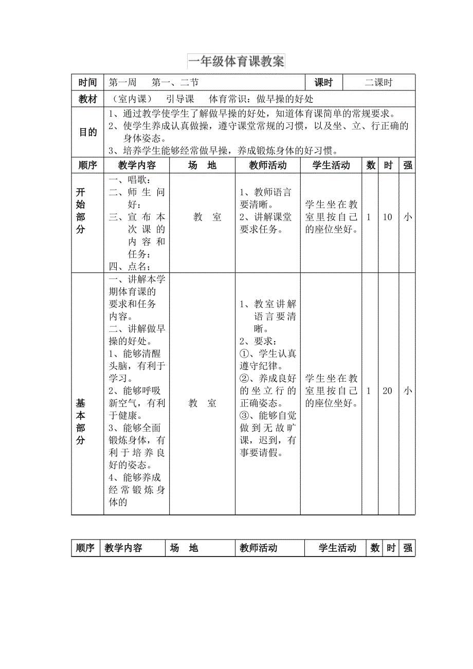 小学一年级教案全集_第5页