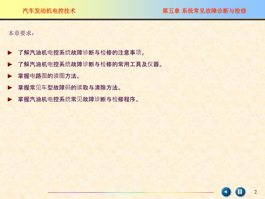 汽车发动机系统常见故障诊断与检修ppt课件_第2页