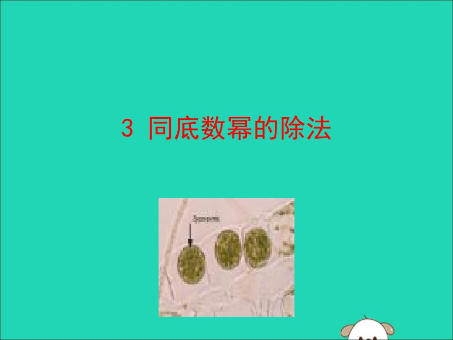 七年级数学下册第一章整式的乘除3同底数幂的除法教学课件新版北师大版_第1页