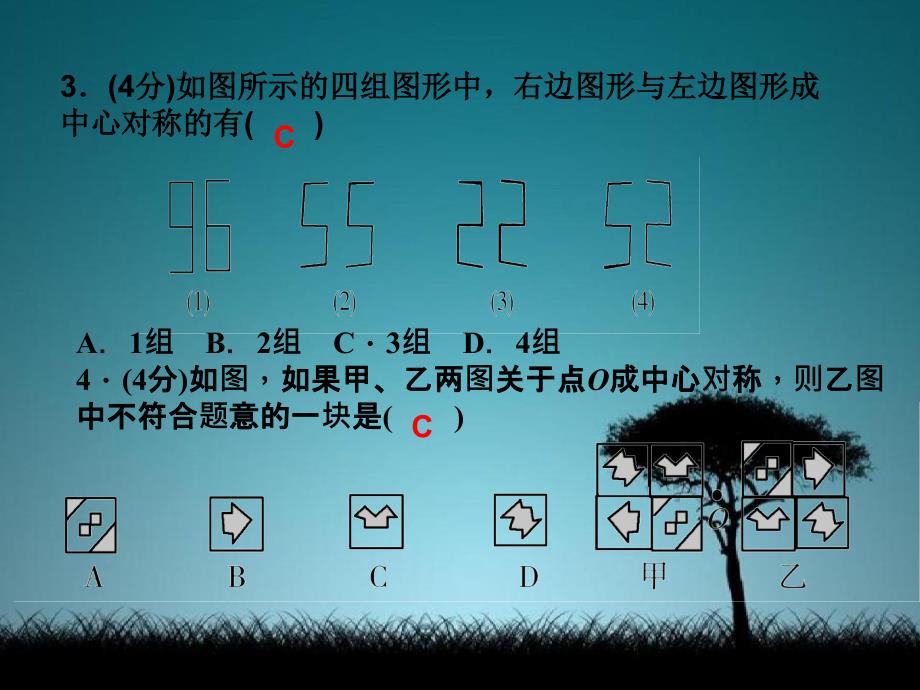 八年级数学下册3.3中心对称课件新版北师大版课件_第4页