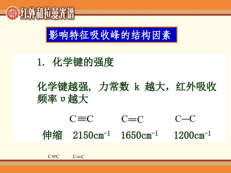 红外光谱的特征吸收峰ppt课件_第1页