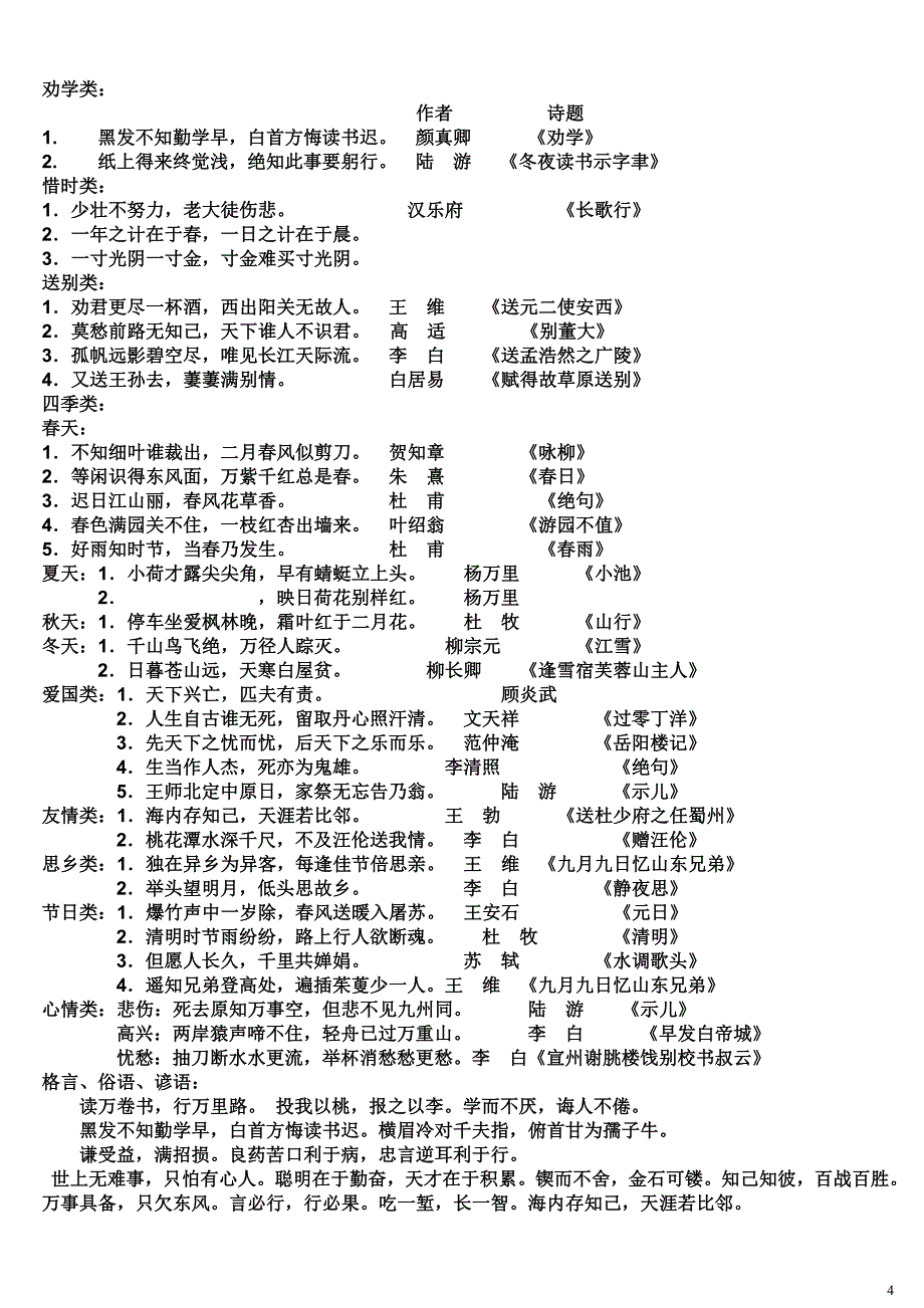 小学生词语积累大全(对学生绝对有用)_第4页