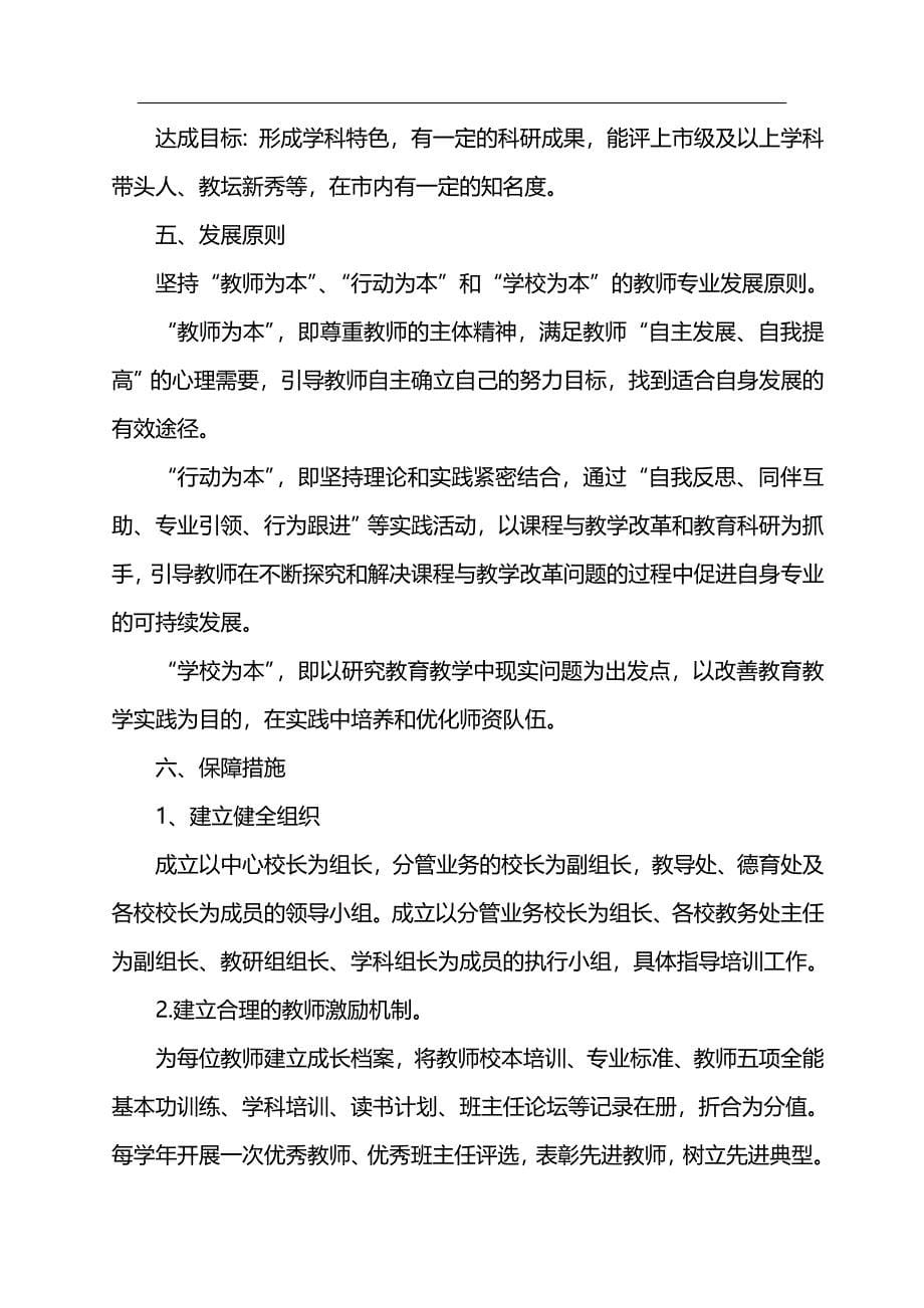 教师梯队建设培养实施方案_第5页