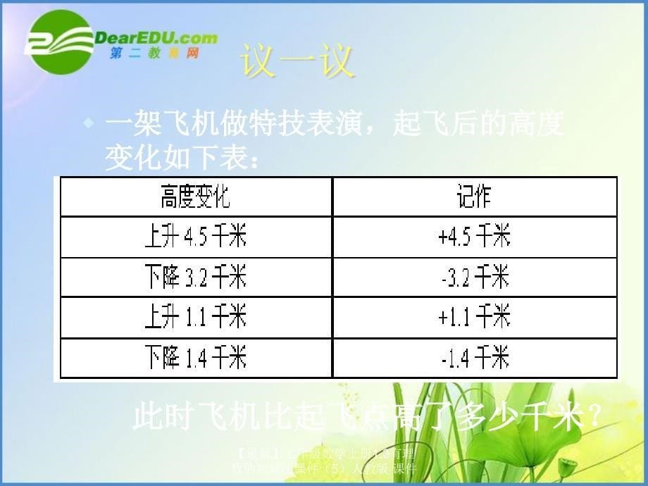 最新七年级数学上册1.3有理数的加减法课件5人教版课件_第5页